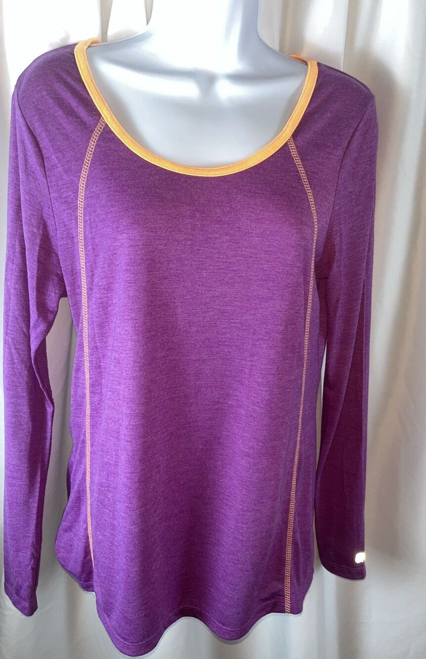 Marika Tek Long Sleeve Women’s Performance Top Multicolor Size L Y2K Retro